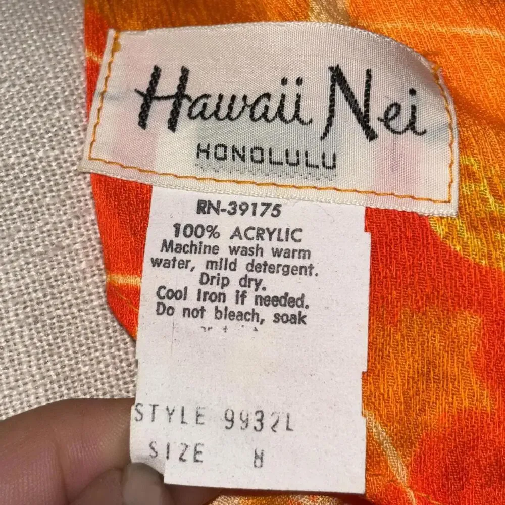 1970s Hawaii Nei tiki maxi dress
